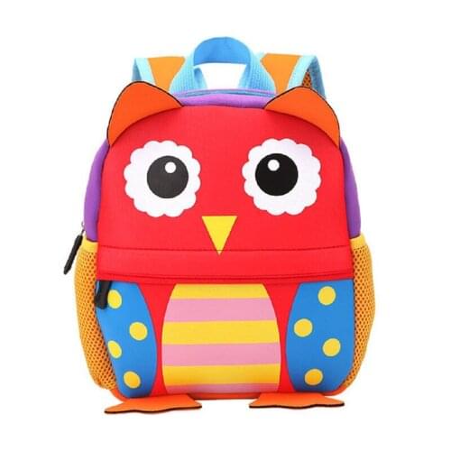 2020 New 3D Animal Children Backpacks Brand Design Girl Boys Backpack Toddler Kids Neoprene School Bags Kindergarten Cartoon Bag