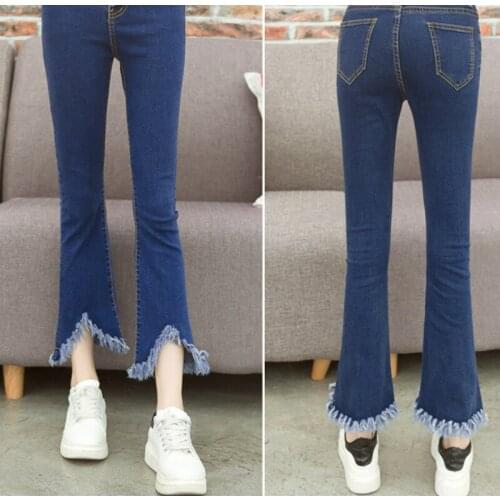 Pregnancy wear clothing hight waist New fashion Spring autumn maternity trousers pencil pants ripped Jeans Abdominal adjustable