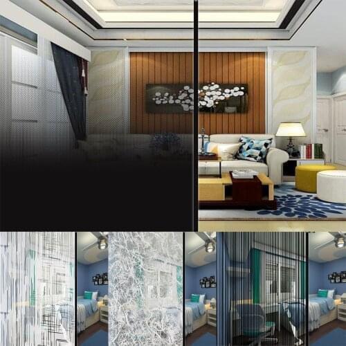 SUNICE Window film Home Decor Privacy Glass Sticker for Kitchen Bathroom Self-adhesive Decoration Foils 1.52*15m