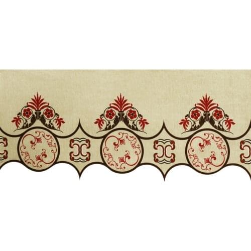 Europe 40cm Wide Chenille Embroidery Curtain Fabrics DIY Valance Stage Bedroom Living Room Sofa Window Decor Curtain Accessories