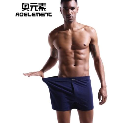 2pcs Lot Mens Soft Stretch Knit Boxer Comfortable Breathable Cotton Shorts Mens Underwear Boxers Men Long Panties Plus Size