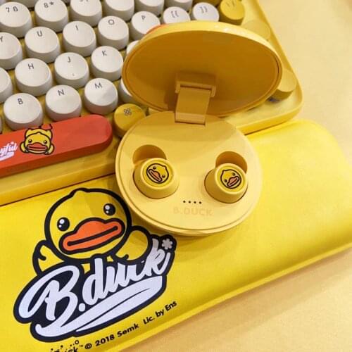 New B.Duck True wireless Bluetooth 5.0 headphones Yellow duck TWS stereo sport earphone earbuds with Charging storehouse
