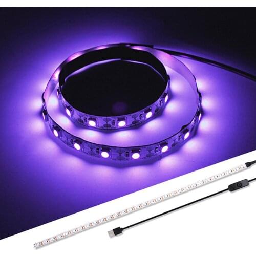 Ultraviolet Disinfection Lamp Germicidal Light Strip USB Charging LED Sterilizer UVC Sterilizer Car Styling Descorating Light