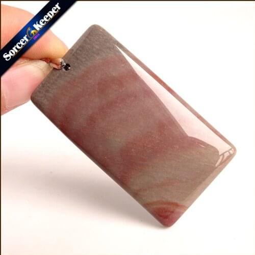 High Quality Big Natural Picasso Jaspers Stone Beads Pendants Necklaces Wholesale Bijoux Necklace For Womens Jewelry ZS557