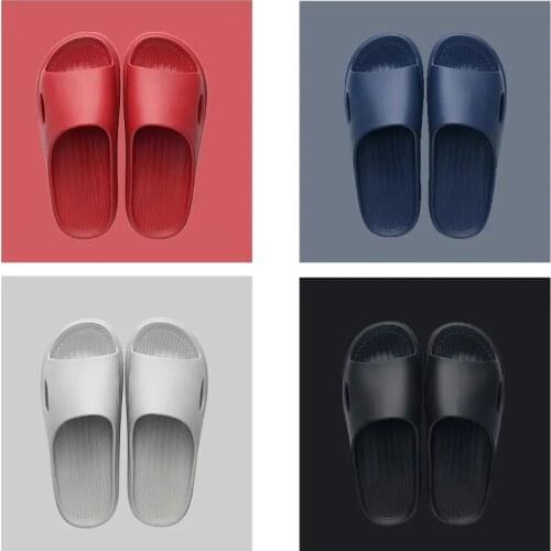 Women Slippers Men Summer Indoor Flat Shoes Unisex Clogs Shoes Non-slip Slides Home Bathroom Casual Shoes Solid Color Soft
