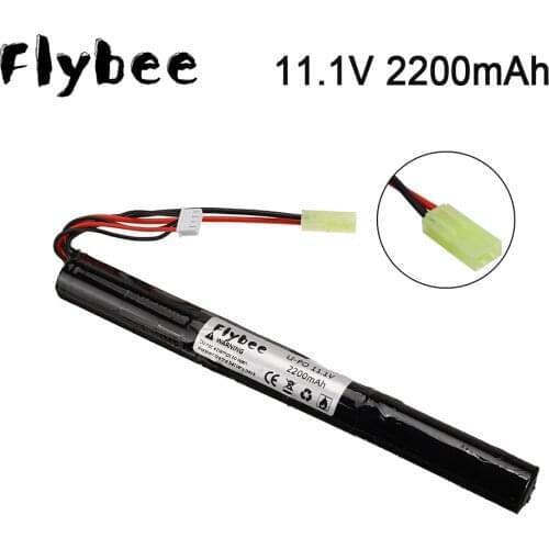 1-3 pcs FLYBEE Power RC Lipo battery 11.1V 2200MAH 18650 40C AKKU Mini Airsoft Gun Battery RC model