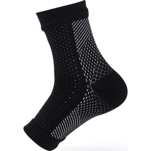 1 Pair Protection Comfortable Sports Compression Socks Ankle Support Foot Sleeves Outdoor Activities Nylon Elastic Basketball