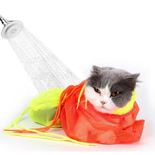 1PCS Cat Grooming portable Bag Cleaning Bathing Restraint Shower Cat Pet Washing Product Special Multifunctional Suit