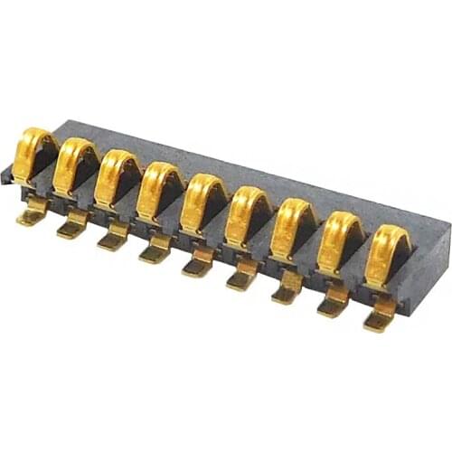 10Pcs/lot Battery Seat 9P Shrapnel Type Battery Connector Mobile Phone Contact Piece 1.85MM Height