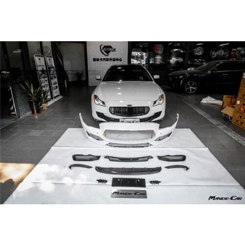 2013-2016 Quattroporte Upgrade To GTS Style Front Bumpers with Carbon Fiber Body Kit For Maserati Quattroporte