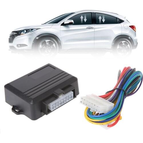 Auto Car Power Car Power Window Closer Window Roll Up for 12V Cars Black Automatically Close 2 windows