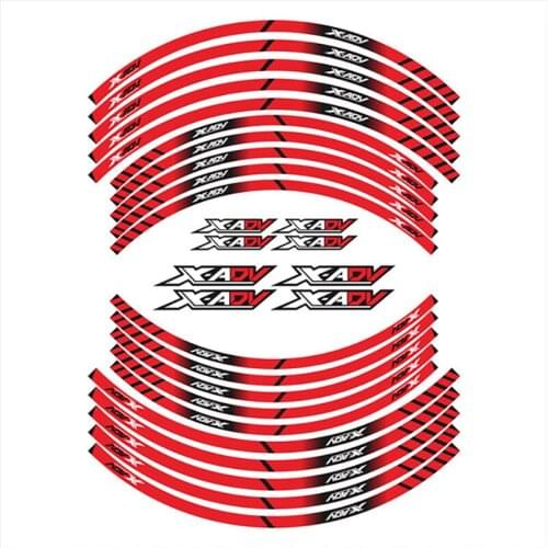 For HONDA X-ADV xadv Motorcycle Accessories Reflective Wheel Rims Stickers Stripe Tire Logo Protection Decorative Decals Sticker
