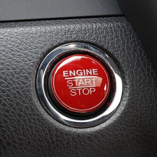 For Toyota Camry 2018 For Highlander / CHR / IZOA Aluminum Alloy Car Start Stop Engine Button Ring Sticker Cover