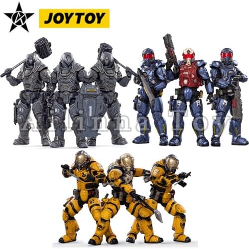 JOYTOY 1/18 3.75 Action Figure (3PCS/SET)Interstellar Trooper 01st 02nd 03rd Anime Collection Model Toy For Gift Free Shipping