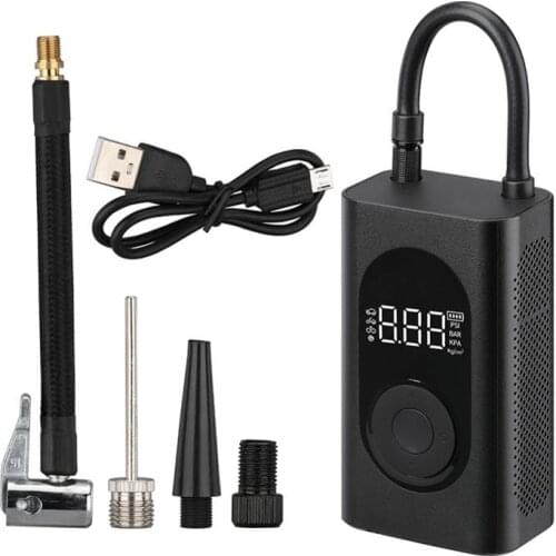 Electric Inflator Pump Portable Mini Wireless Smart Digital Air Compressor Tire Pressure Detection For Car Bike Motorcycle Balls