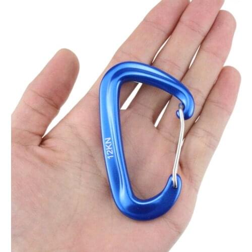 Carabiner For Climbing Quick-hanging Hammock Safety Buckle Auxiliary Buckle Aluminum Alloy Carabiner Camping Accessories