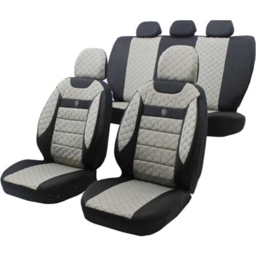 Peugeot 5008 2009-2017 square Pattern Orthopedic Seat Cover Kit Front Rear full compatible blue gray black red easy assembly