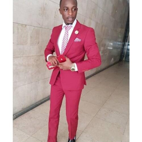 Handsome Groomsmen Notch Lapel Groom Tuxedos Mens Wedding Dress Man Jacket Blazer Prom Dinner (Jacket+Pants+Tie) K17