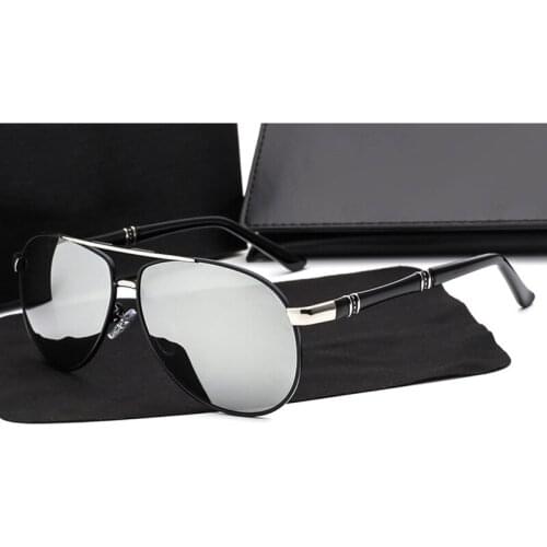 Polarized Men Sunglasses Aviation Driving Sun Glasses for Male Vintage Retro Sunglasses-men Uv400 TAC Lens Metal Frames Brand