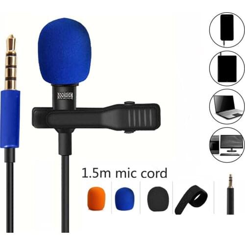 Hot Sale 3.5 mm Lavalier Microphone for Mobile Phone Speaking Internet Live Broadcast Singing Microphone