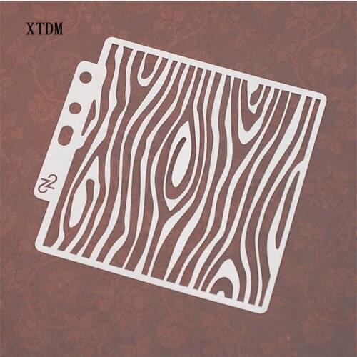 Tree pattern plastic mold shield DIY cake scrapbook stencils hollow Embellishments printing lace ruler Valentines Day