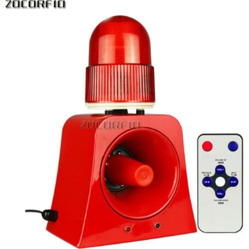 Warning Signal Beacon Light Horn Siren 120db Outdoor Audible and Visual Alarm Annunciator for Safety Prompt 12V 24V 220V