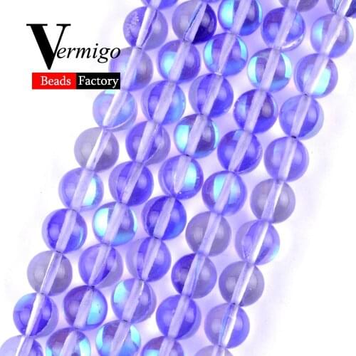 Natural Mineral Stone Violet Austrian Crystal Beads For Jewelry Making 6 8 10mm Round Beads DIY Necklace Bracelet Accessory 15"