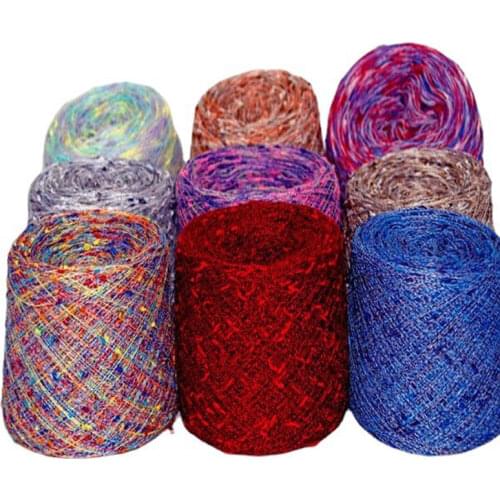 50g/Lot Cotton Linen Knot Yarn For Hand Knitting Mettallic Crochet Yarn segement Metal Yarn to knit Thin Line Knitted Thread DIY