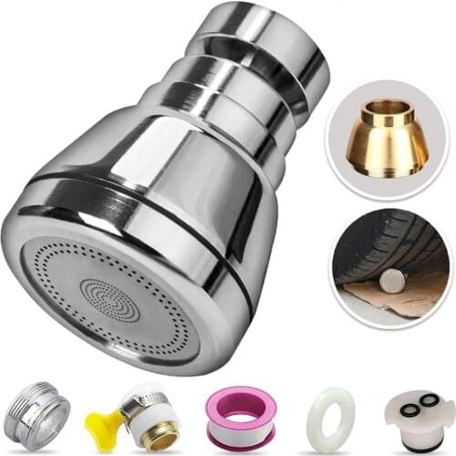 High Pressure Faucet Sprayer 360° Rotatable Kitchen Water Saving Leak-Proof Super Nozzle Filter Adapter Adjustable Booster Tap