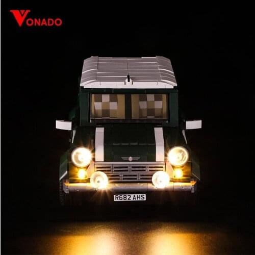 Led Light kit For 10242 City Cars series MINI cooper Block,the gift decorate for children' toys(only Light set,no blocks)