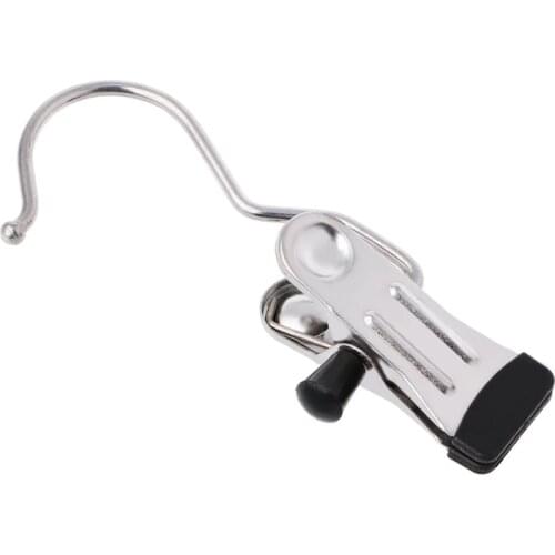 Stainless steel Boot Shoes Hanger Clip Curtain Holder Laundry Hook Hanging Clothes Peg Pin Clamp