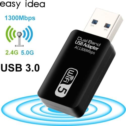Wifi USB Wifi Adapter 5Ghz Wi fi USB Adapter AC 1200Mbps Wi-fi Adapter Dual Band USB 3.0 Ethernet 2.4G 5G Wifi Antenna For PC