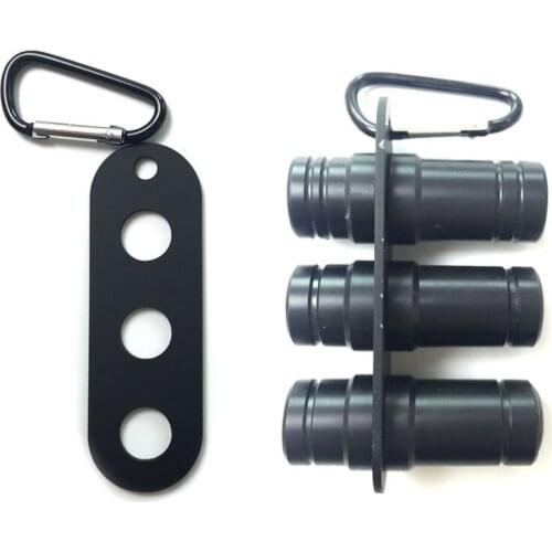 Xmlivet 2017 New 10pcs/lot Black Billiard Cue Joint Protectors Gather 3holes Joint protector case Billiard accessories