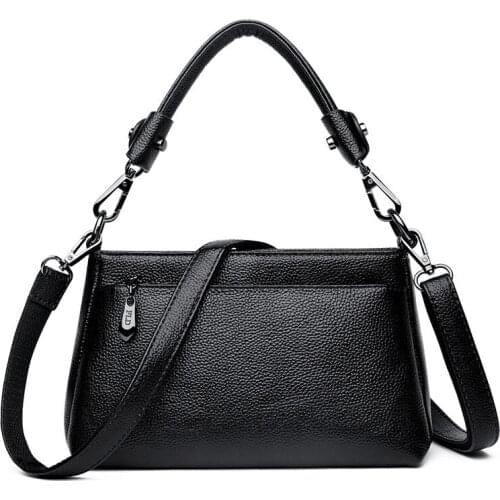 Litchi Pattern Quality Soft PU Leather Women Handbag Female Shoulder Bag Girls Messenger bag Casual Womens crossbody Bags