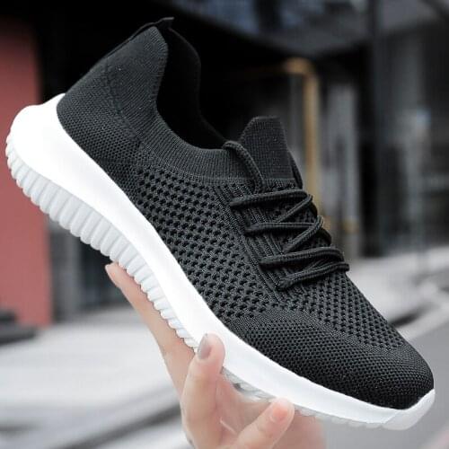 Womens shoes summer wild running sneakers casual non-slip flying mesh breathable comfortable vulcanized shoes 2021
