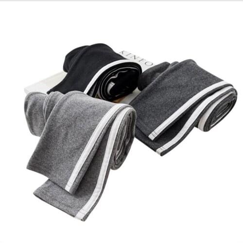 Spring Autumn White-Striped Women Leggings 2018 Fashion Skinny Women Leggings Push Up Thin Outerwear Mujer Leggings Hot SaleQ614