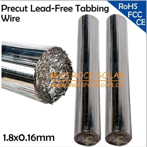 1.8x0.16mm Lead-Free Solar Tab Wire, Precut Solar PV Ribbons for DIY Solar Module, DIY Solar Panel Connector Wire, Free Shipping