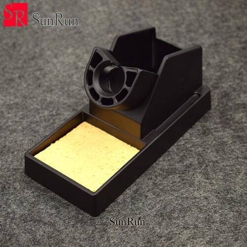 1PCS Mental Soldering Station Rack Solder Base with Sponge Black 8586/858D+/936 Electric Iron Bracket