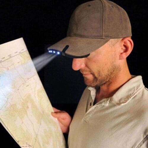 1Pcs Caplight Fishing Clip Cap Light Night Fishing Cap Fishing Light Lamp on Clip Hat For Camping Light Hat Head Light T0J5