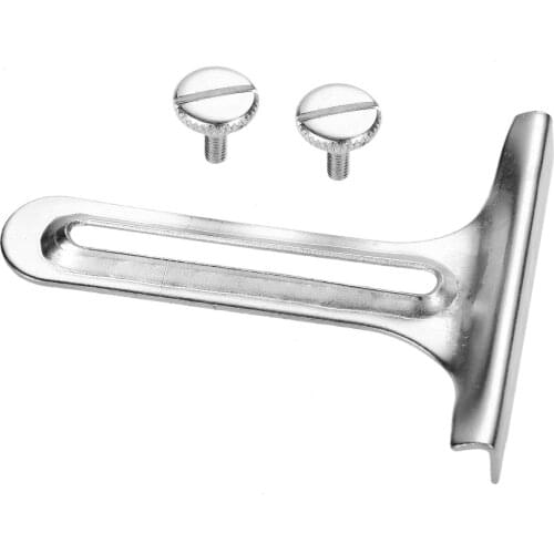 1Pc Metal Sewing Machine T-Gauge Straight Edge Even Seams Stitching Guide 80*64mm with 2Pcs Sewing Machine Thumb Screws 13*15mm