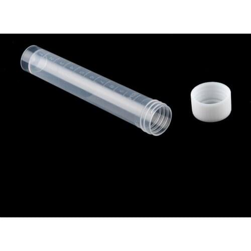 5 Pcs 10ml Graduated Plastic Cryovial Cryogenic Vial Tube Self Standing with Cap