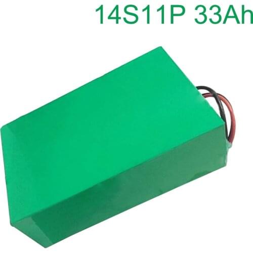 52V 33Ah 14S11P 18650 Li-ion Battery electric two Three wheeled motorcycle bicycle 275*215*70mm