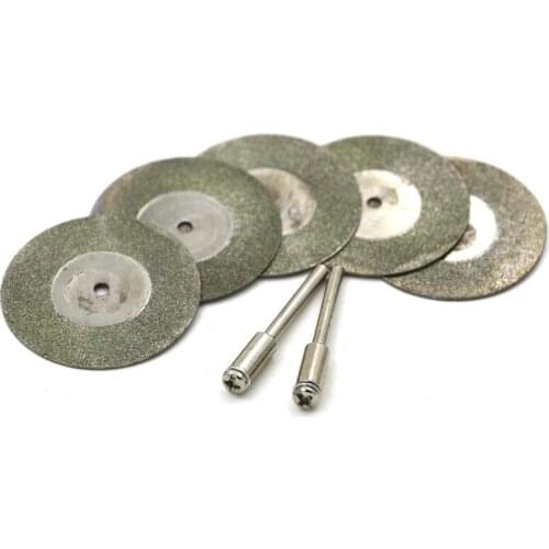 10pc 40mm +3.0mm Mandrel Dremel Accessories Diamond Grinding Wheel Saw Circular Cutting Disc Dremel Rotary Tool Diamond Discs