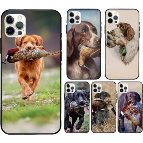 Hunting Dog Case For iPhone 12 mini 11 Pro Max X XR XS MAX SE 2020 5S 6S 7 8 Plus Back Cover Shell