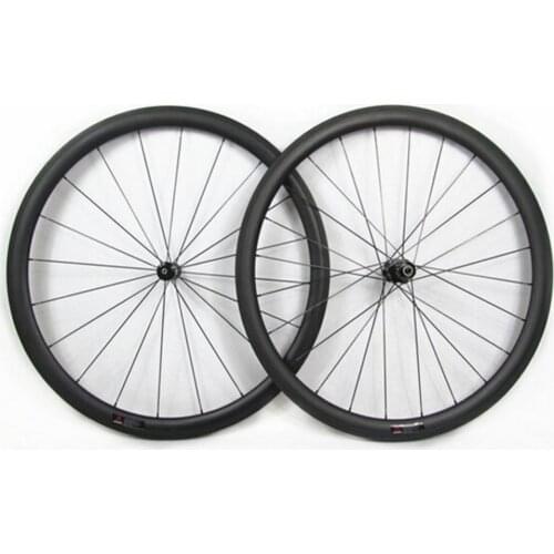 CSC Road Bike Carbon wheelset clincher tubualr 23mm wide straight pull 38 50 60 88mm height DT Swiss 350 hub wheels Cycle 700c