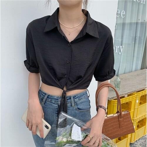 Cheap wholesale 2021 spring summer autumn new fashion casual ladies work women Blouse woman overshirt female OL Vy0185