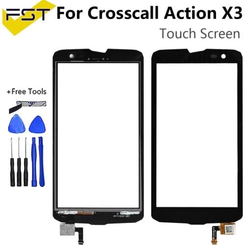 For Crosscall Action X3 Touch Screen No LCD Display Digitizer Sensor Replacement With Tools For Crosscall Action-X3