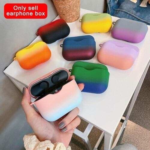 Gradient Matte Earphone Case For SONY WF-1000XM3 Headset Charging Wireless Protective Bluetooth Box Headset Accessories Cov G8Q2