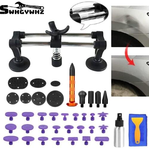 Repair Tools Car Repair Tool Kit Dent Puller with Double Pole Bridge Paintless Dent Puller for Auto Dent Removal hail damage