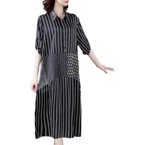 LSYLZL Fashionable Shirt Dresses